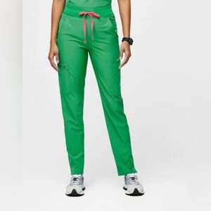 FIGS Safety Green Yola High Waisted FREEx- Skinny Scrub Pants 2.0